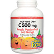 Natural Factors Vitamin C 500 mg Chewable Wafer, Peach Passionfruit Mango, 90 Chewable Wafers - Natural Factors