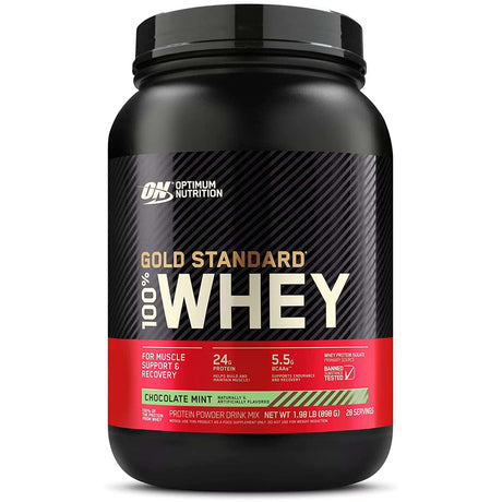 Gold Standard 100% Whey Protein, Chocolate Mint, 2 LB - Optimum Nutrition - Optimum Nutrition