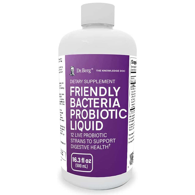 Friendly Bacteria Probiotic Liquid, Dr. Berg's, 500 ML - Dr. Berg’s