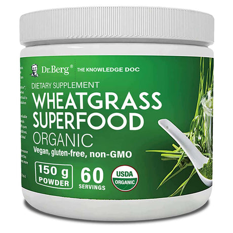 Dr. Berg Organic WheatGrass Superfood, 150 Gm - Dr. Berg’s