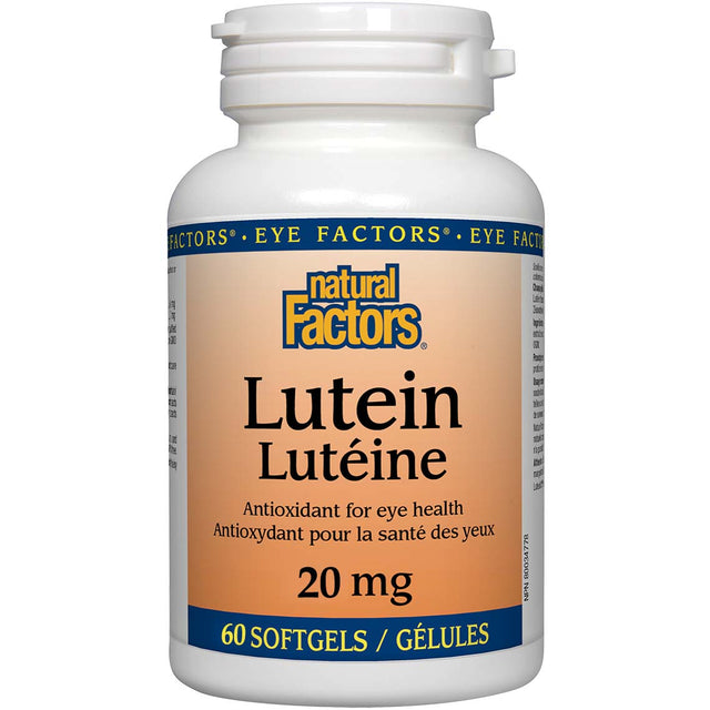 Lutein, 20 mg, 60 Softgels, Natural Factors - Natural Factors