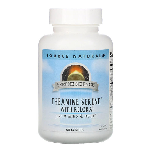 Source Naturals Theanine Serene with Relora, Serene Science, 60 Tablets - Source Naturals