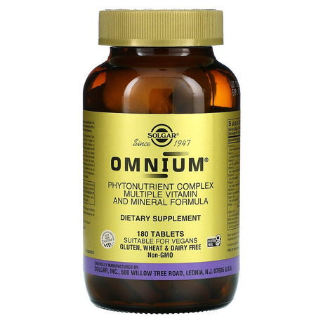 Solgar Omnium, 180 Tablets - Solgar