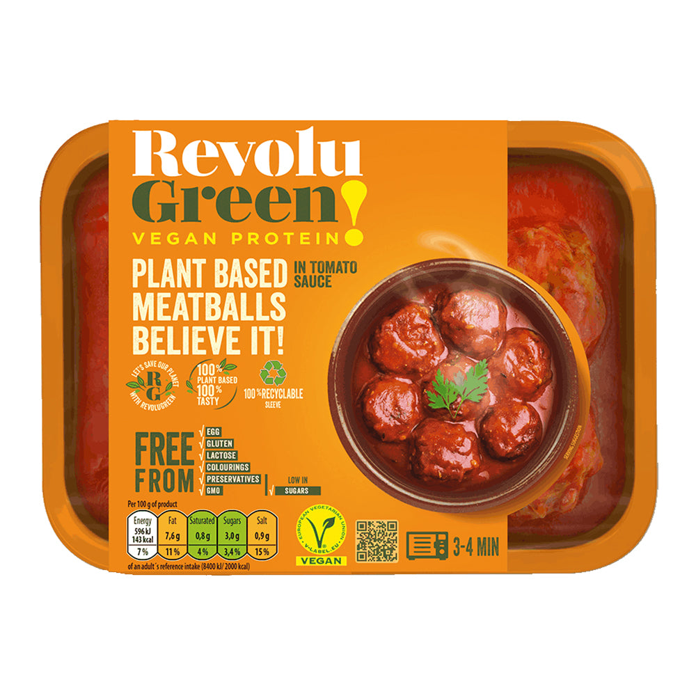 Green Revolu Meatballs in Tomato Sauce, 270 Gm - Revolu Green