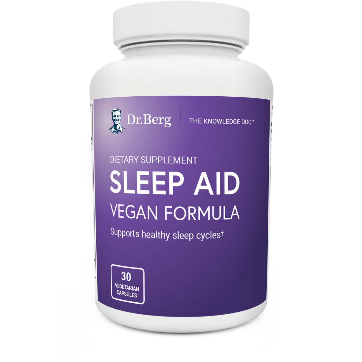 Dr. Berg Vegan Sleep Aid Formula, 30 Veggie Capsules - Dr. Berg’s