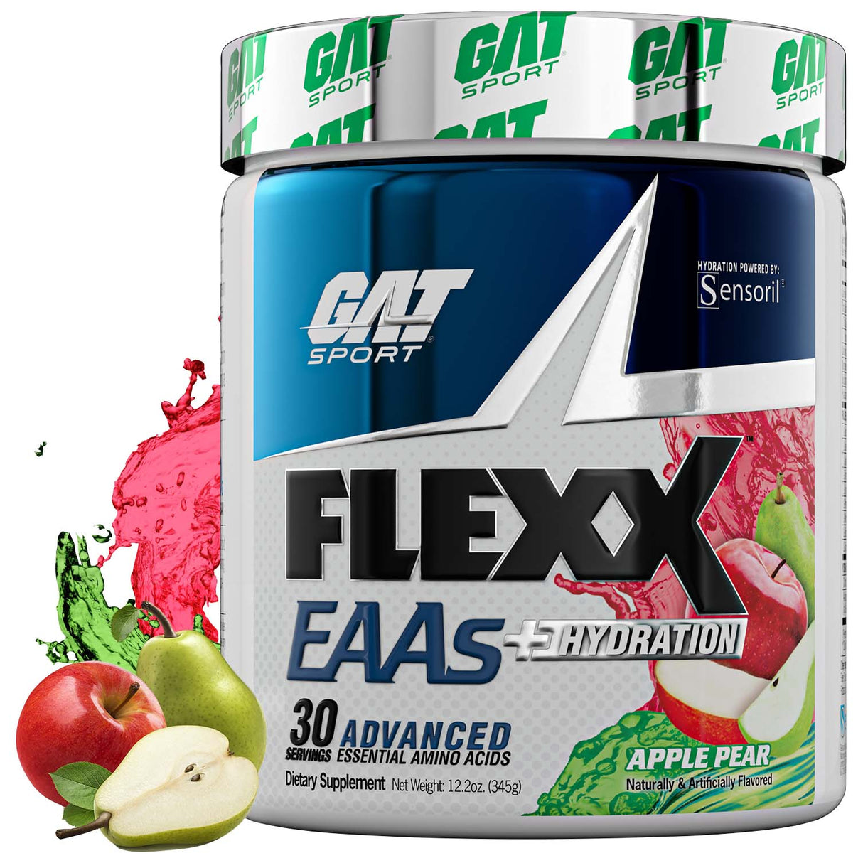 GAT Sport Flexx EAAs, Apple Pear, 30 Servings - GAT Sport