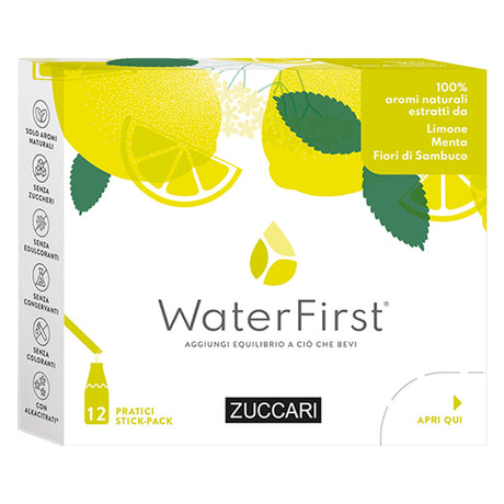 Zuccari Waterfirst, 12 Sticks, Lemon Mint and Elderflower - Zuccari