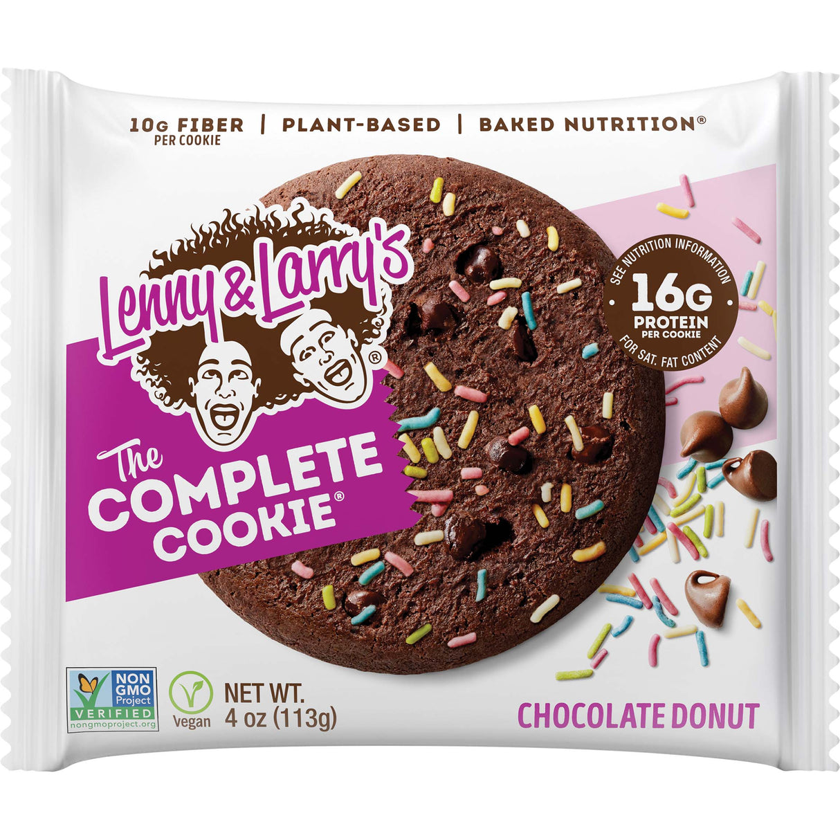 Lenny & Larry’s Complete Cookies, 1 Piece, Chocolate Donut - Lenny & Larry’s