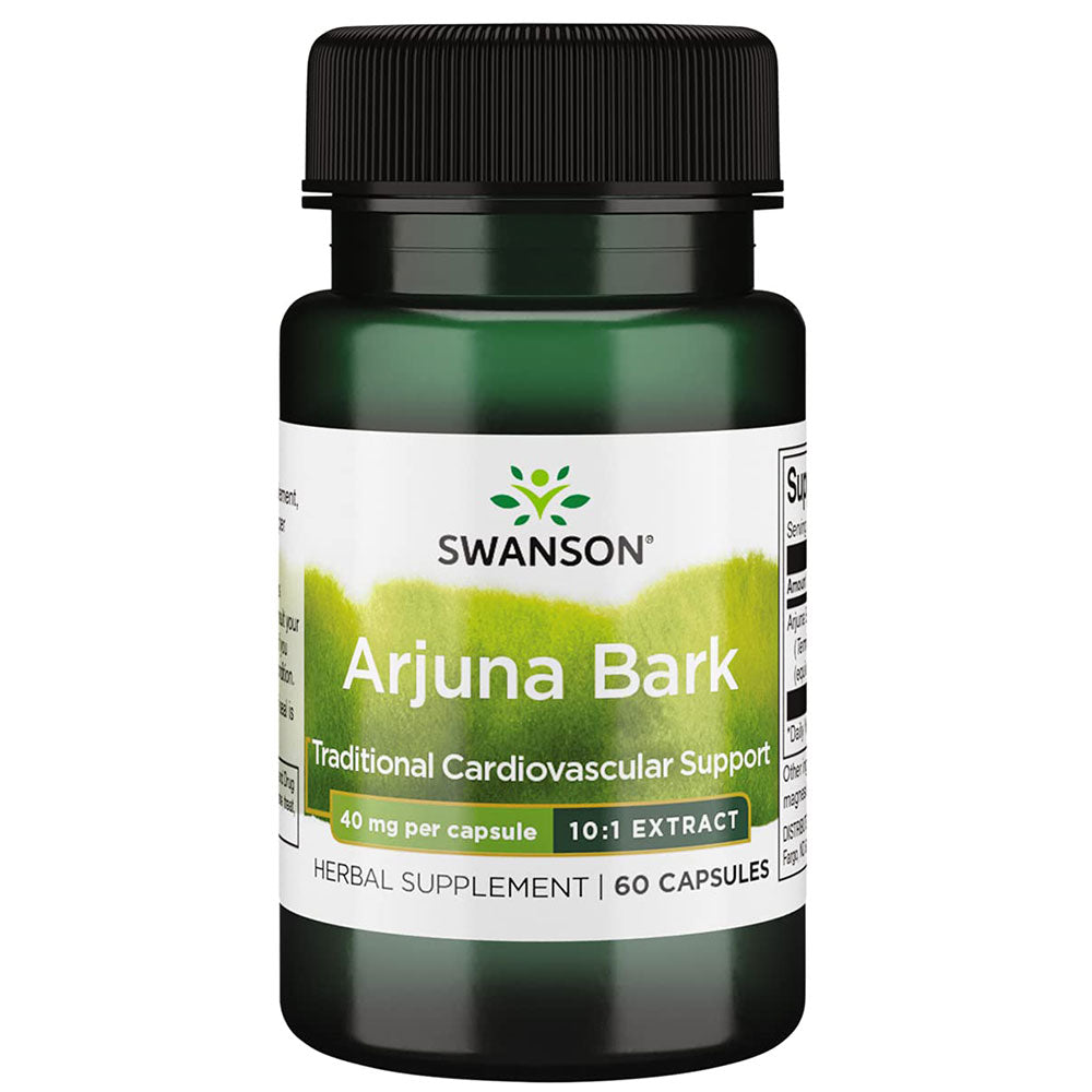 Arjuna Bark Swanson, 60 Veggie Capsules - Swanson