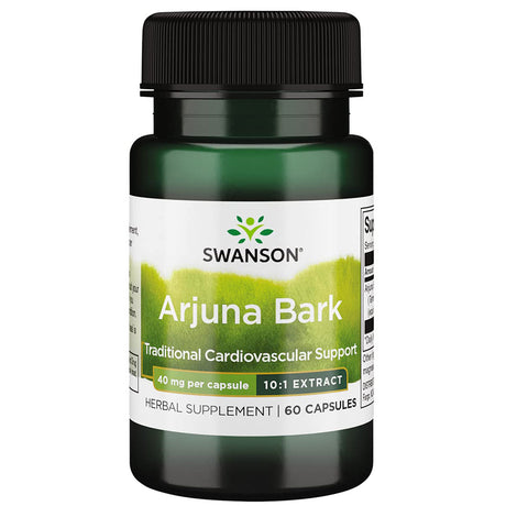 Arjuna Bark Swanson, 60 Veggie Capsules - Swanson