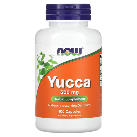 Now Yucca, 500 mg, 100 Veggie Capsules - Now