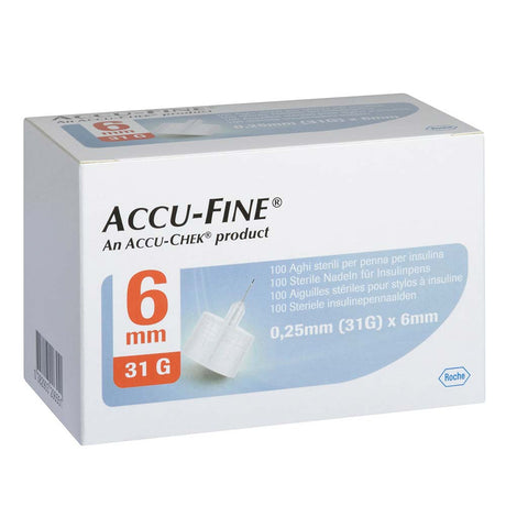 Accu-Chek Accu-Fine, 100 Needles, 6 MM - Accu-Chek