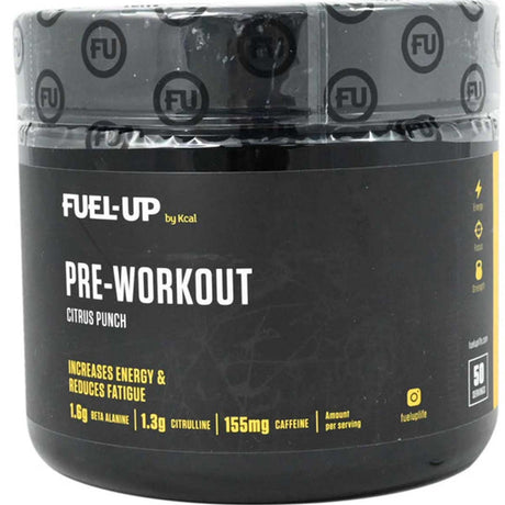 Kcal Pre-Workout Fuel-Up, Citrus Punch, 450 GM - Fuel-Up by Kcal