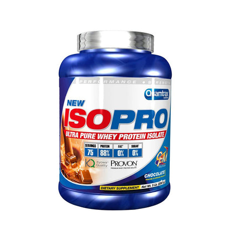 Quamtrax Whey Iso Pro, Chocolate, 5 LB - Quamtrax