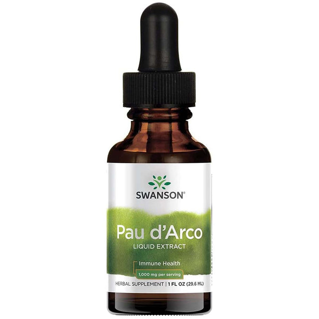 Swanson Pau D'Arco Liquid Extract, 1 mg, 29.6 mL - Swanson