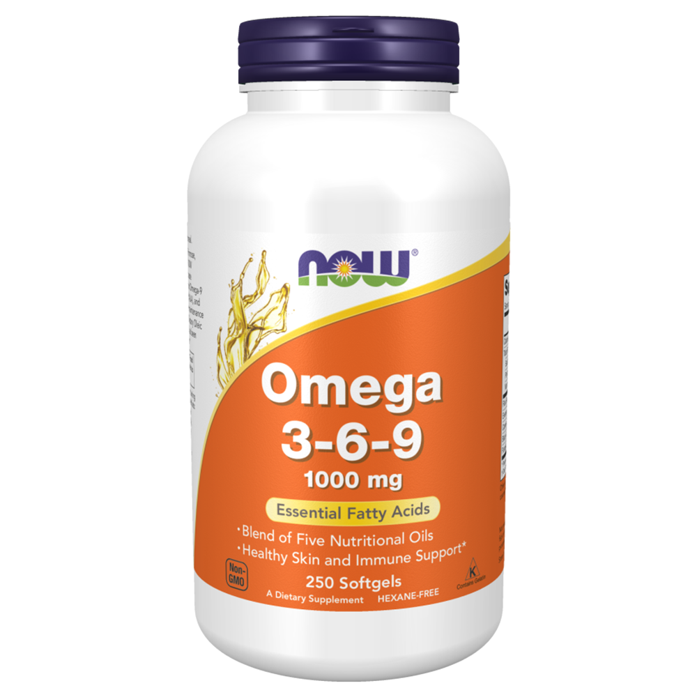 Omega 3 6 9, 1000 mg, 250 Softgels, Now - Now