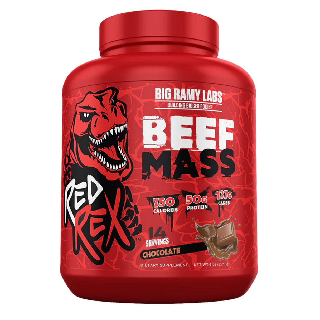 Big Ramy RedRex Labs Beef Mass Gainer, Chocolate, 6 LB - Big Ramy Labs Redrex