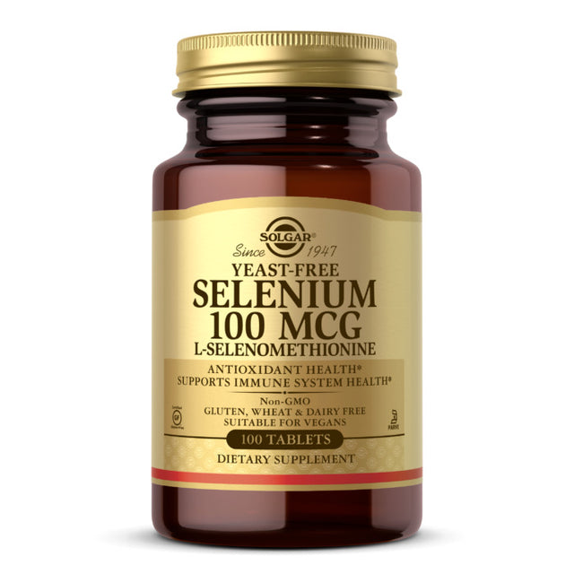 Solgar Selenium, Yeast-free, 100 mcg, 100 Tablets - Solgar