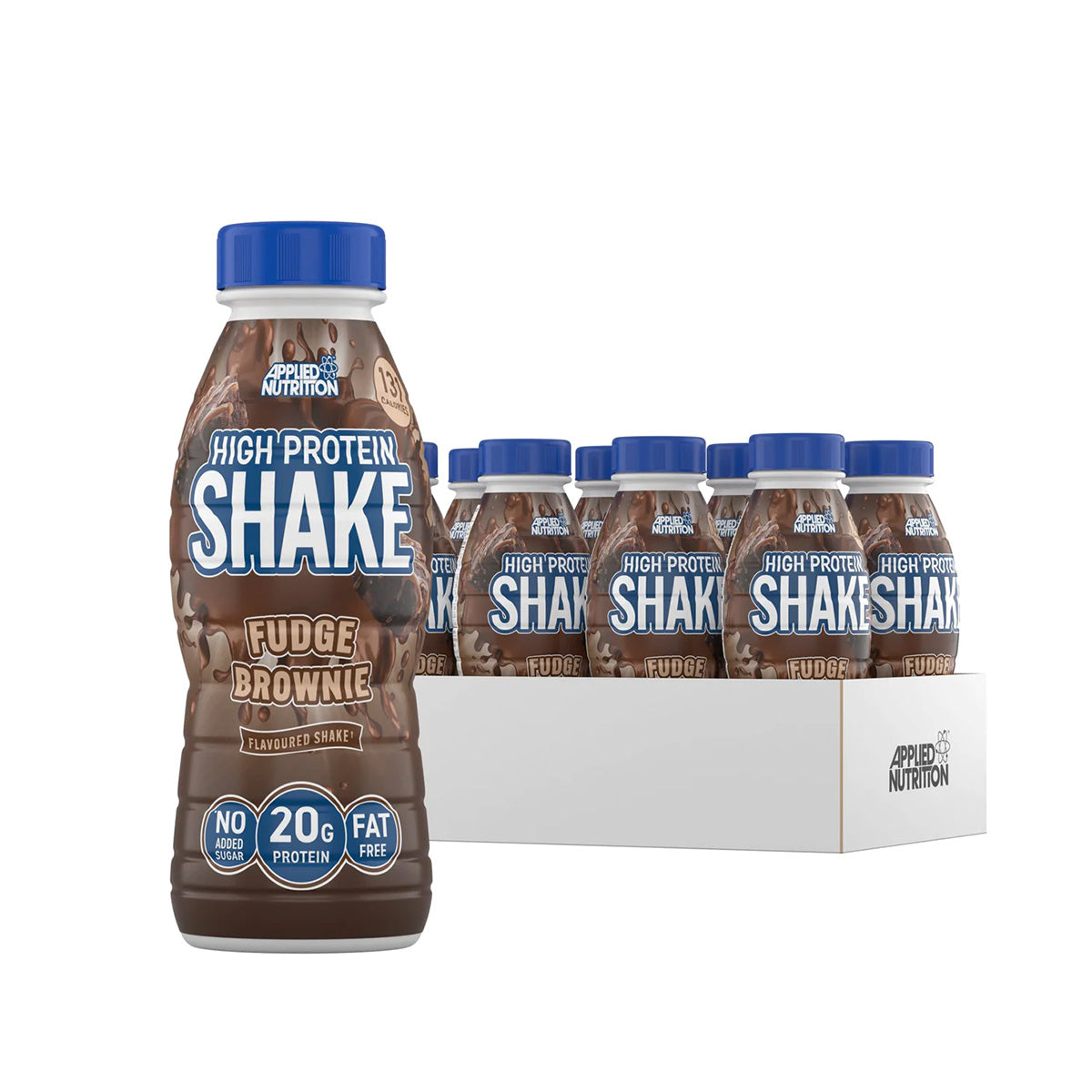 High Protein Shake, Fudge Brownie, Applied Nutrition, 330 ML, Box of 12 PCs - Applied Nutrition