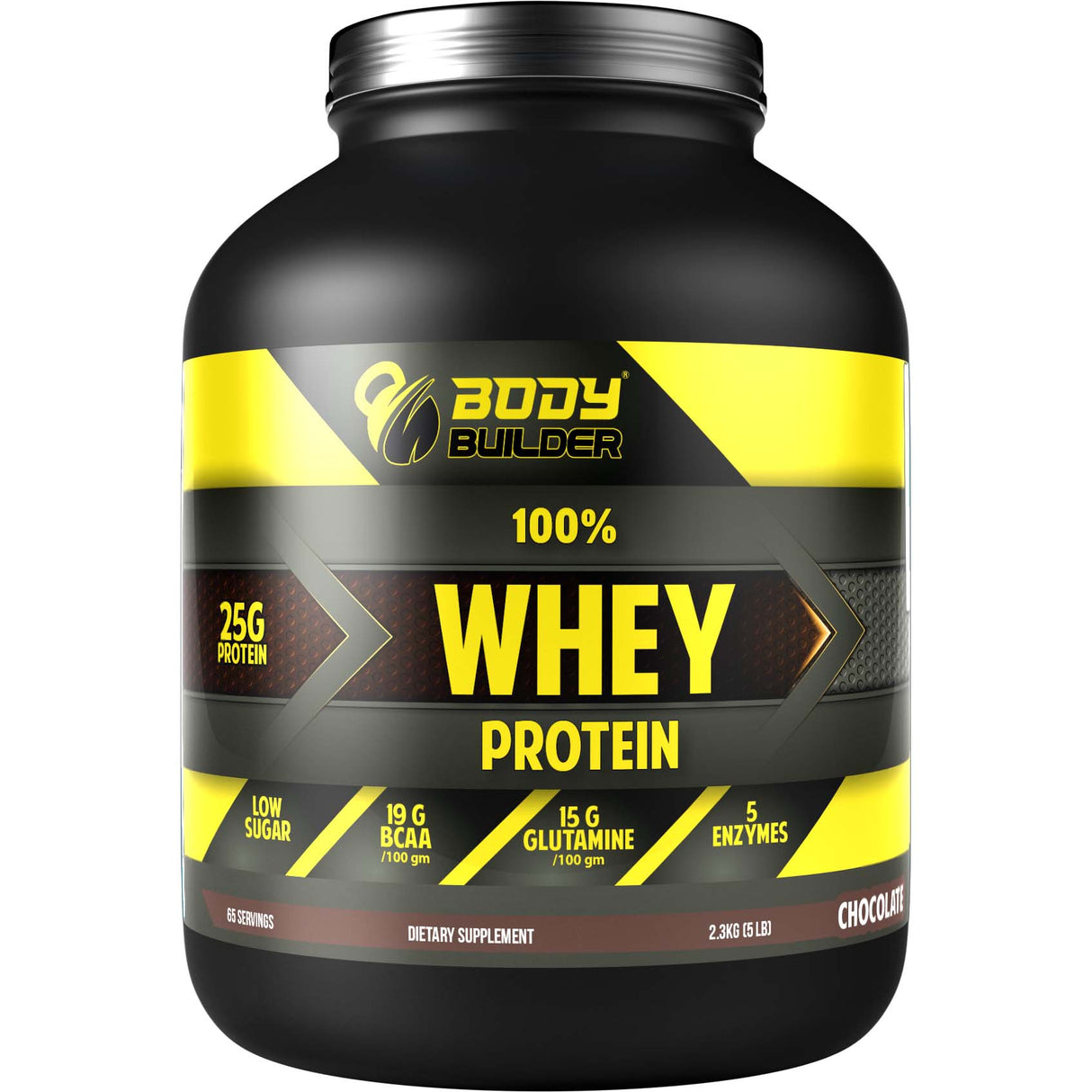 Whey Protein, Chocolate, Body Builder, 5 LB - Body Builder