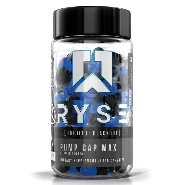 RYSE Blackout Pump Cap Max, 120 Capsules - RYSE