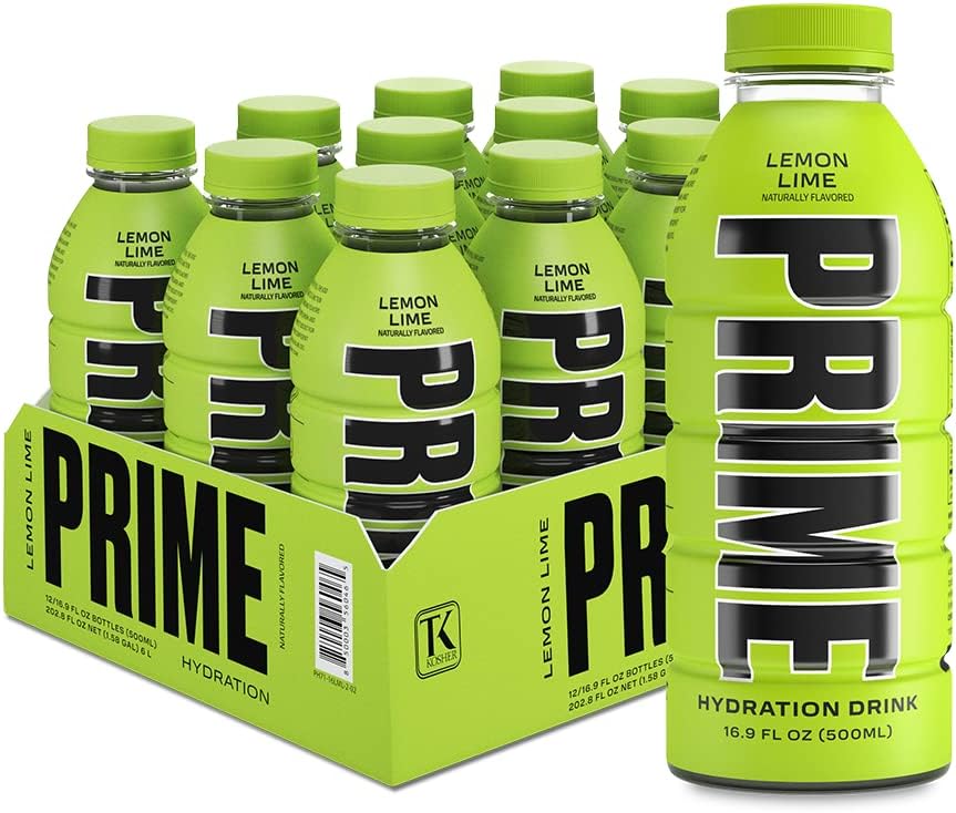 Box of 12 Pieces, Prime Hydration, Lemon Lime - Prime