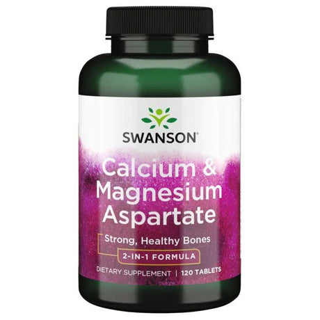 Aspartate Calcium & Magnesium Swanson, 120 Tablets - Swanson