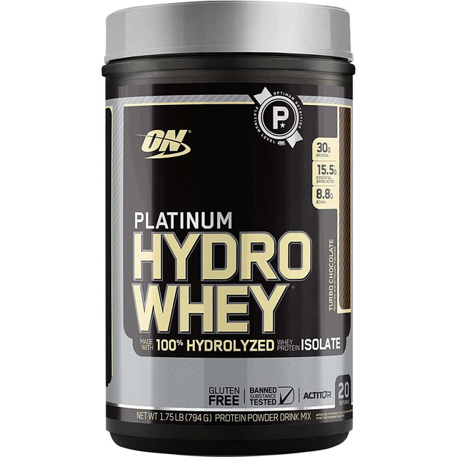 Platinum HydroWhey Optimum Nutrition, Turbo Chocolate, 1.75 LB - Optimum Nutrition