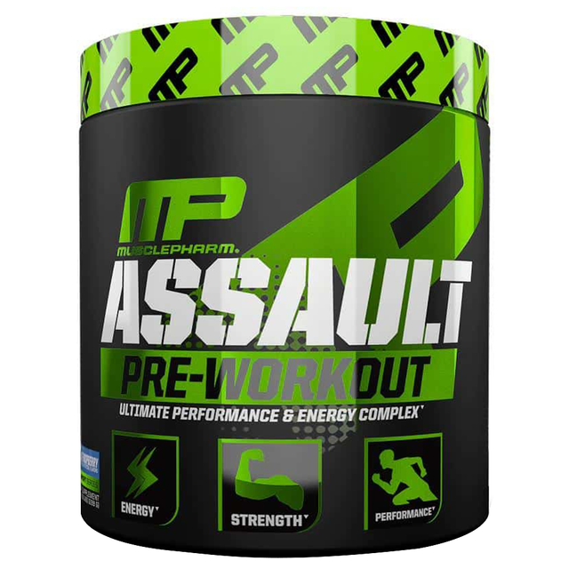 MusclePharm Assault Pre-Workout, Fruit Punch, 30 Servings - Muscle Pharm