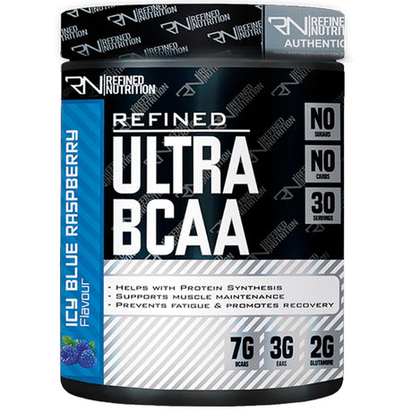 Refined Nutrition Ultra Refined BCAA, Blue Raspberry Ice, 450 GM - Refined Nutrition