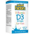 Vitamin D3 Drops for Kids, 400 IU, 15 ML - Natural Factors - Natural Factors