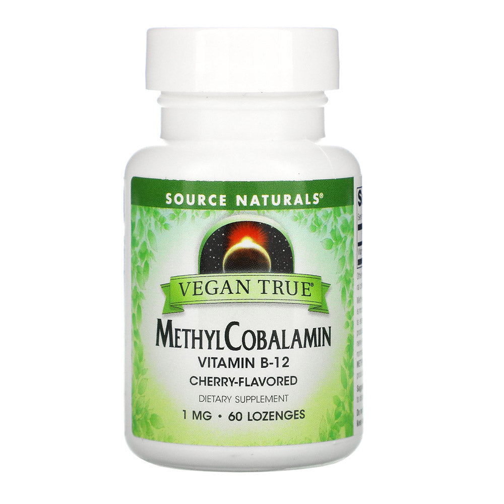 Source Naturals Vegan True Methylcobalamin, 1 mg, 60 Lozenges - Source Naturals