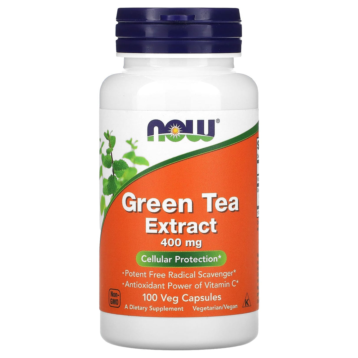 Now Green Tea Extract, 100 Veggie Capsules, 400 mg - Now