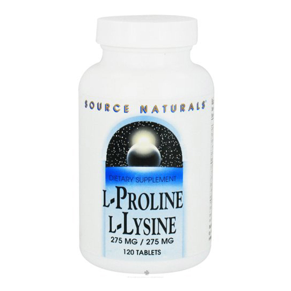 Source Naturals L-Lysine L-Proline, 275 mg, 120 Tablets - Source Naturals