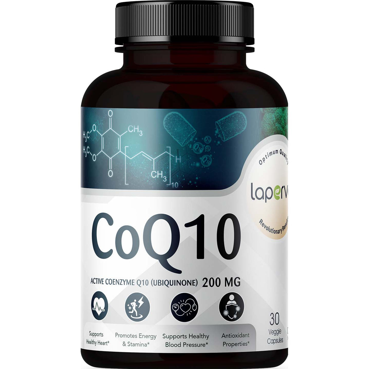 Laperva CoQ10, 200 mg, Veggie Capsules (30) - Laperva