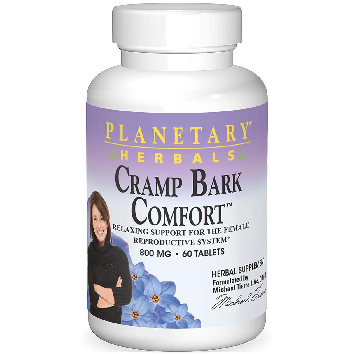 Planetary Herbals Cramp Bark Comfort, 800 mg, 60 Tablets - Planetary Herbals