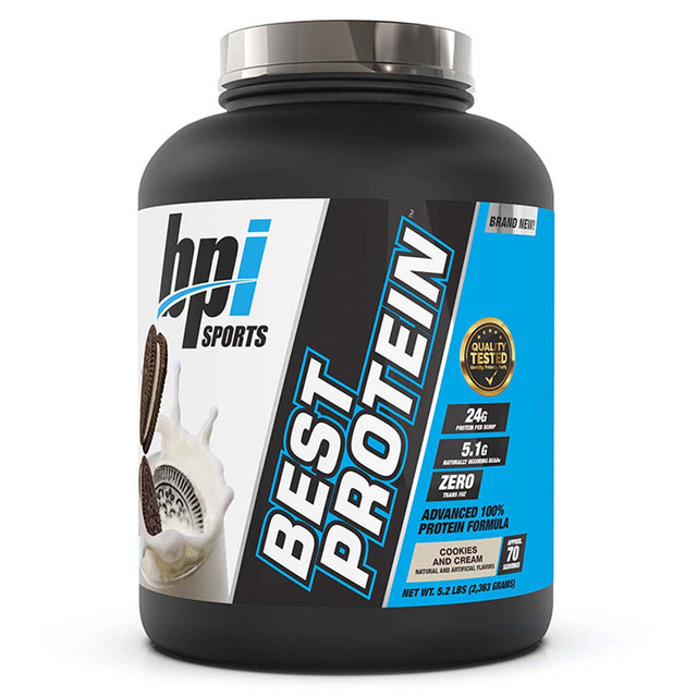 BPI Sports Best Protein, Cookies and Cream, 5 LB - bpi Sports