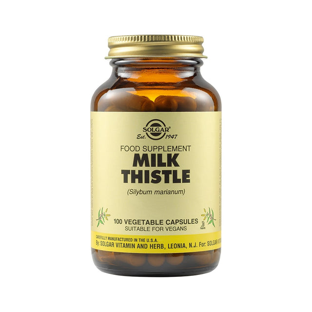 Solgar Milk Thistle, 100 Vegetable Capsules - Solgar