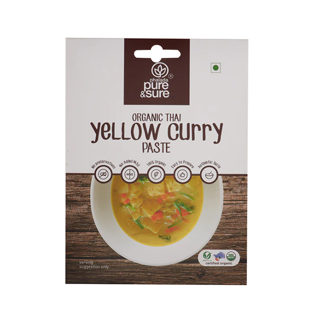 Sure & Pure Organic Yellow Curry Paste, 50 Gm - Pure & Sure