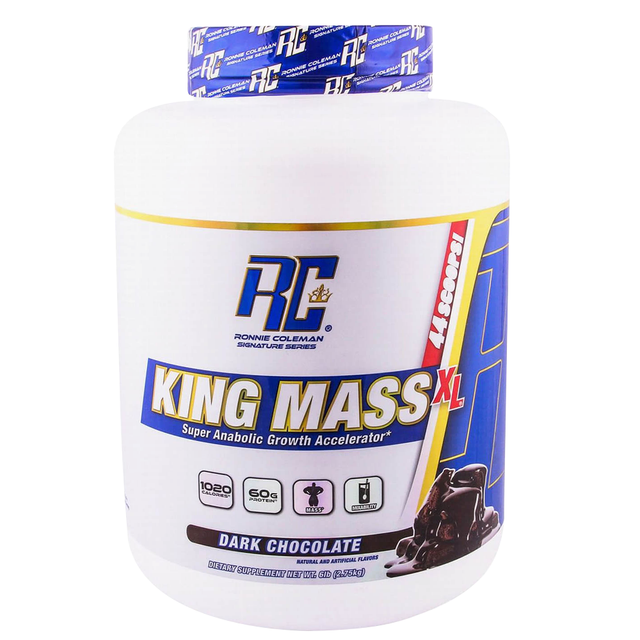 Ronnie Coleman King Mass Weight Gainer, Dark Chocolate, 6 LB - Ronnie Coleman