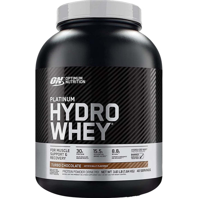 Optimum Nutrition Platinum HydroWhey, 3.5 LB, Turbo Chocolate - Optimum Nutrition