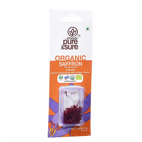 Organic Pure & Sure Saffron, 0.5 g - Pure & Sure