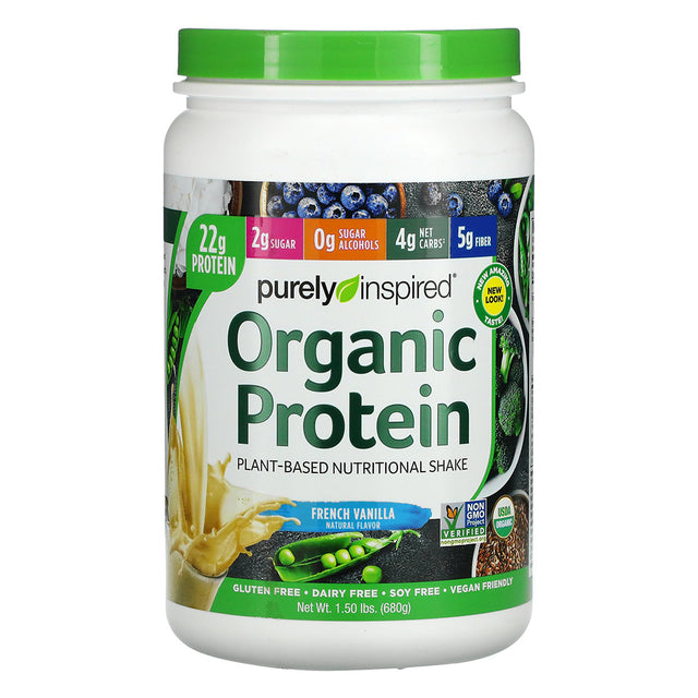 Purely Inspired Organic Protein, 680 Gm, French Vanilla - Purely Inspired