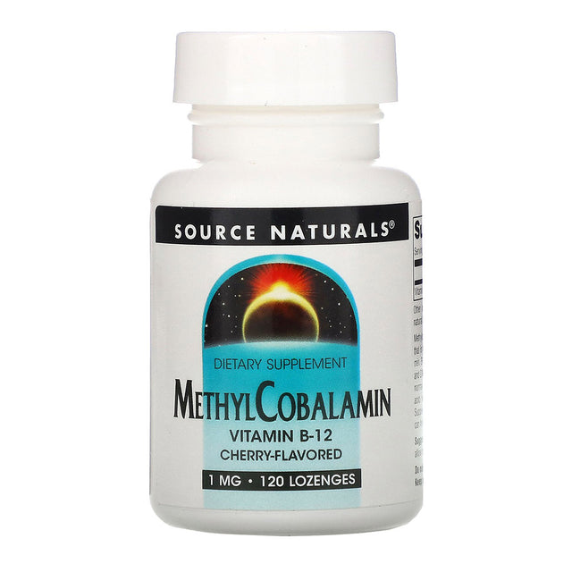 Vitamin B-12 Methylcobalamin, Source Naturals, 1 mg, 60 Lozenges - Source Naturals