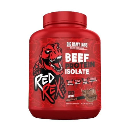 Big Ramy Labs Red Rex Chocolate Beef Protein Isolate, 4 LB - Big Ramy Labs Redrex