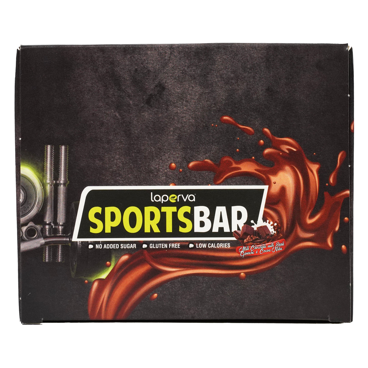 Box of 9 Bars, Laperva Sports Bar 42 Gm, Milk Chocolate With Dark Ganache Cocoa Nibs - Laperva