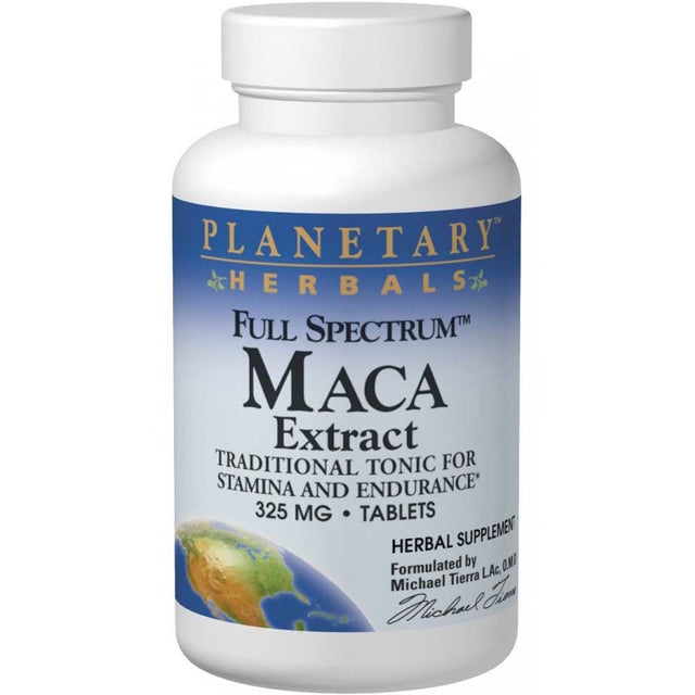 Planetary Herbals Full Spectrum Maca Extract, 325 mg, 30 Tablets - Planetary Herbals