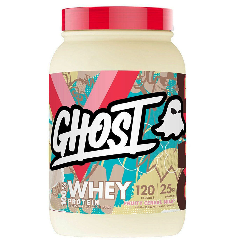 Ghost 100% Whey Protein, Fruity Cereal Milk, 2 LB - Ghost