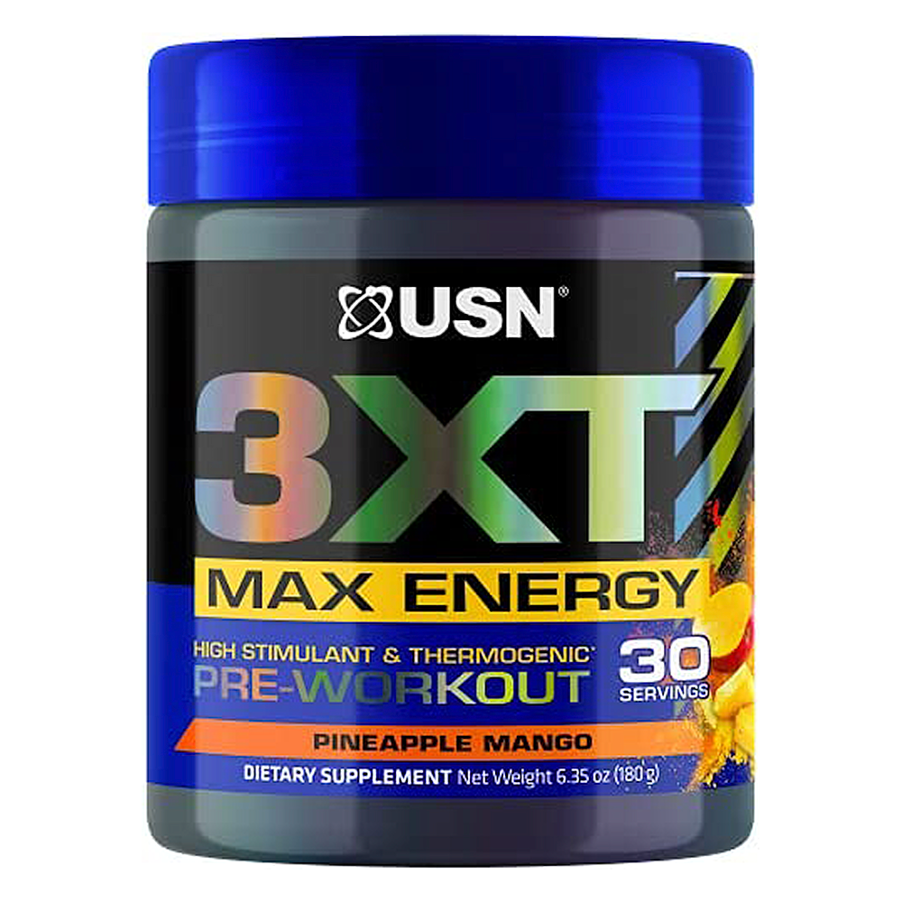 USN 3XT Max Energy, Mango Pineapple, 30 - USN