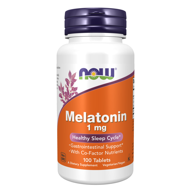 Melatonin, 1 mg, 100 Tablets - Now